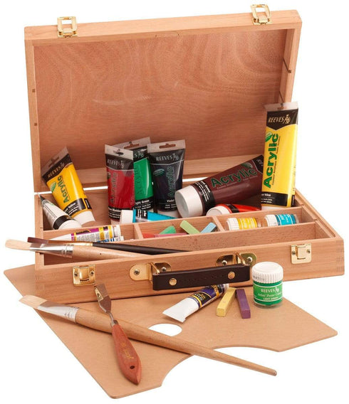AussieSuperStore Art & Craft Essentials Large Paint Box Jasart Artists Paint Box Jasart Artists Paint Box | Brush Storage Box 9311960313606 0313600